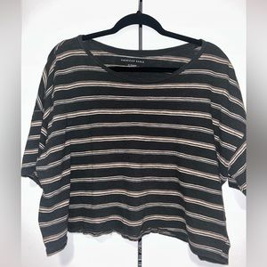 American Eagle striped crop top